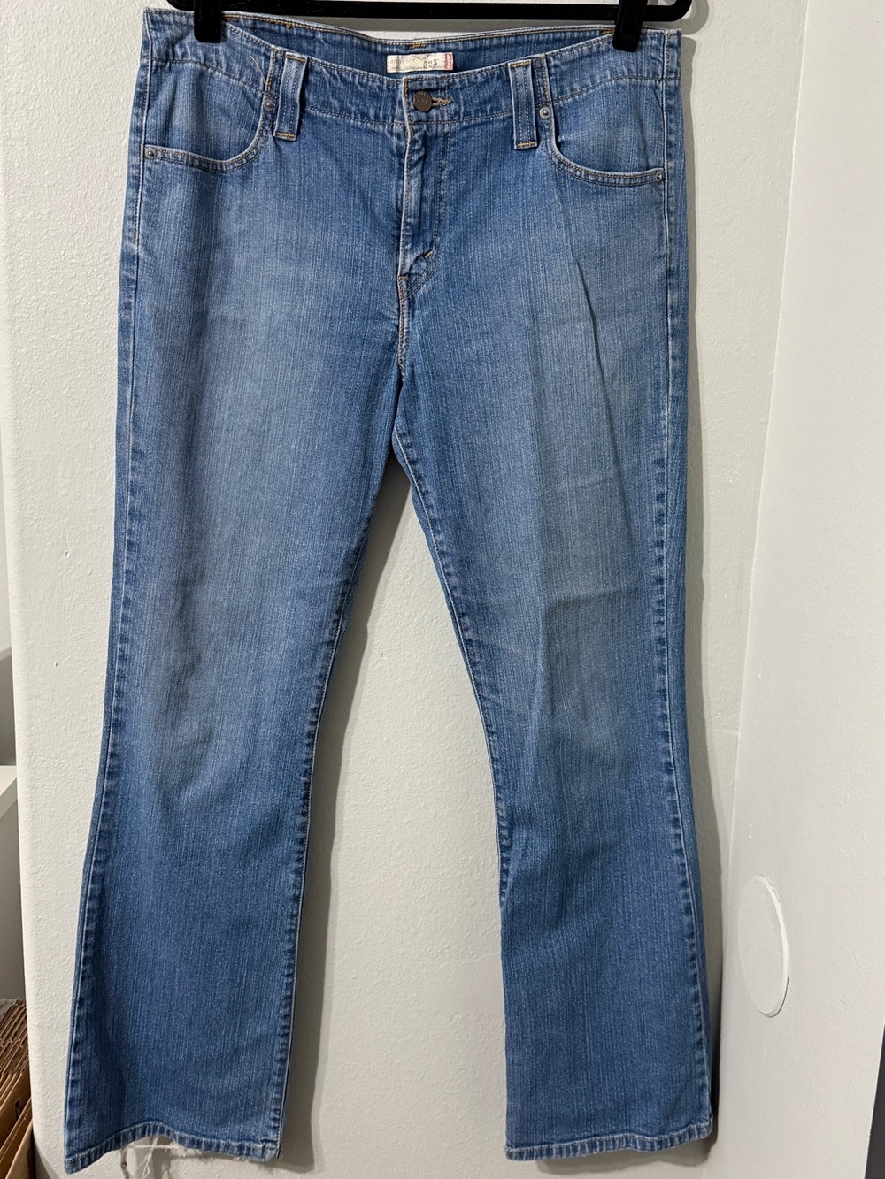 Vintage Levi’s 525 Bootcut Jeans Light Blue Cotton Denim Size 14M